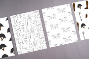 Equestrian seamless patterns set, a Pattern Graphic by Swetsol (Thumbnail 7 of 9)