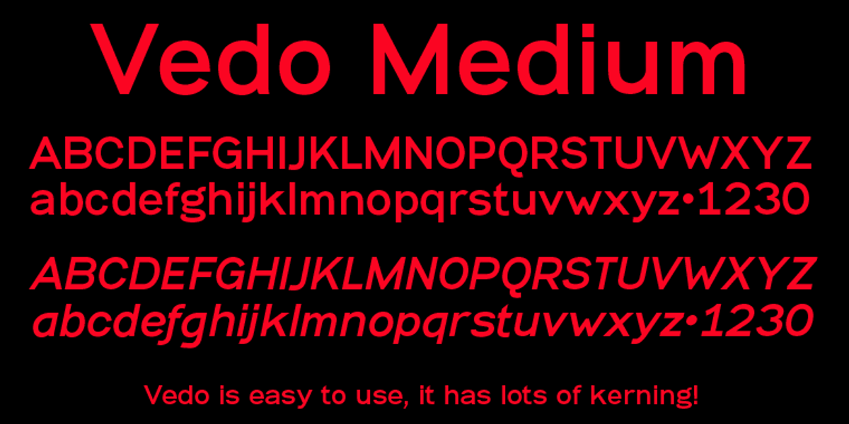 Vedo, a Sans Serif Font by Wiescher-Design (Photo 4 of 8)