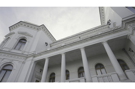 Beautiful old building with white, an Architecture Photo by Media Whale Stock