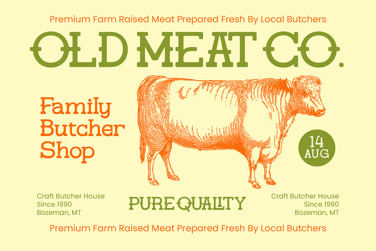 Gatius Rodeo Vintage Slab Serif, a Slab Serif Font by timelesstype.co (Photo 9 of 20)