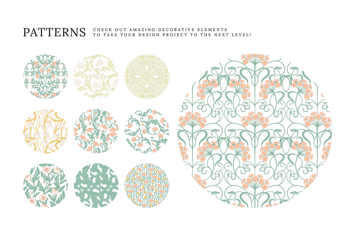 Art Nouveau Collection, an Object Graphic by DesignerCandies (Photo 8 of 11)