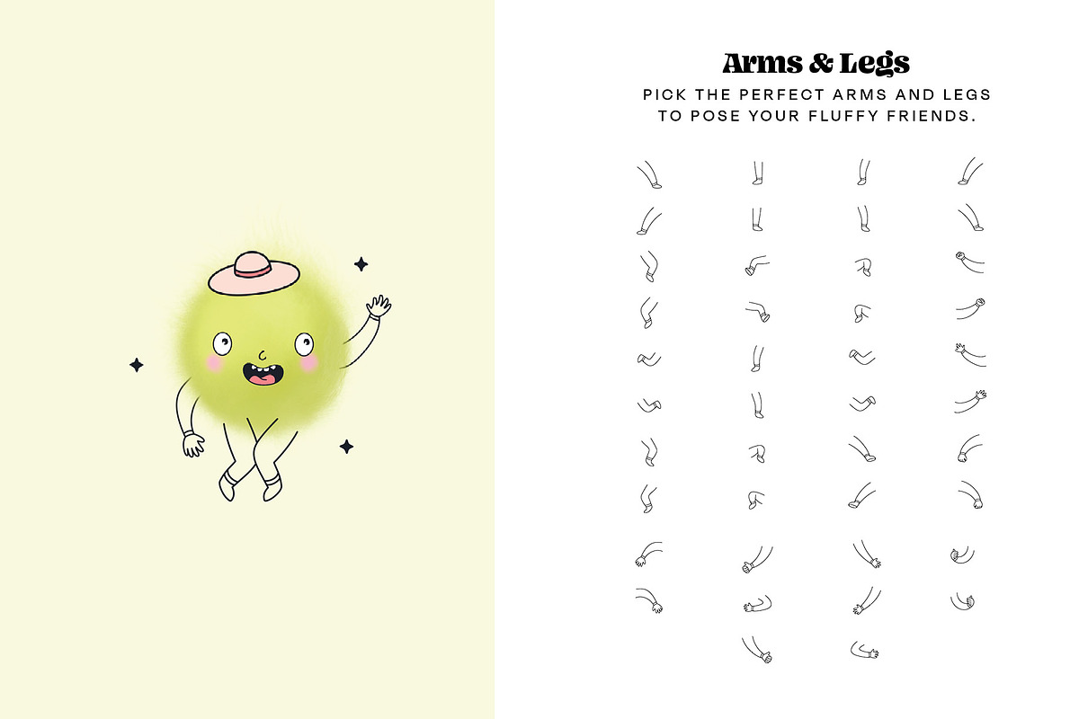Fluffy Character Procreate Toolkit, a Brush Add-On by Pencil Twist (Photo 5 of 10)