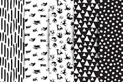 Sketch monochrome seamless patterns, a Pattern Graphic by Tumana_Net (Thumbnail 4 of 7)