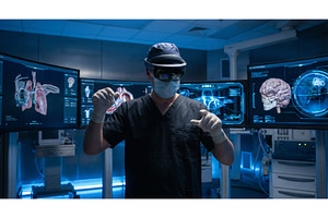 Surgeon With VR Glasses, a Health & Medical Photo by CREATIVEDEF