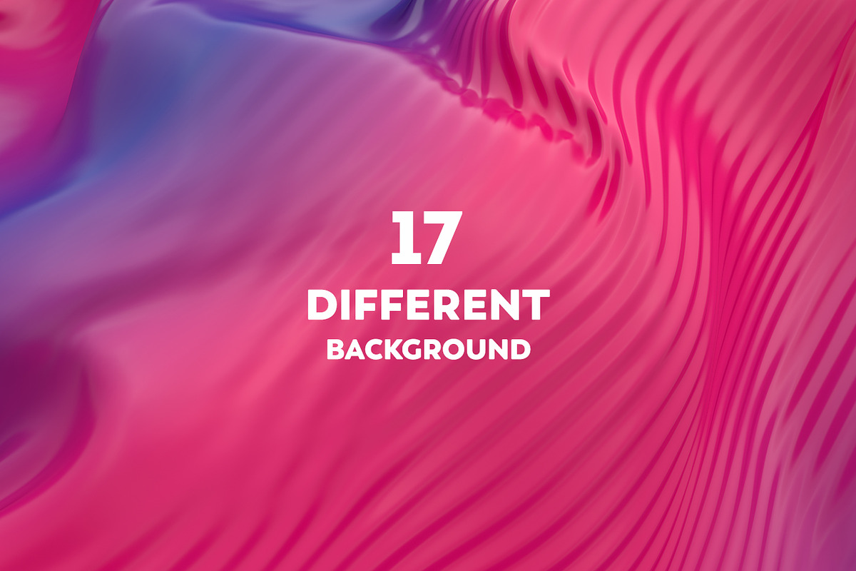 Abstract 3D Wavy Striped Backgrounds, a Wallpaper Graphic by BIBIART (Photo 6 of 11)