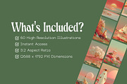 60 Peaceful Serenity Illustrations, a Decorative Illustration by Incomelion (Thumbnail 10 of 11)