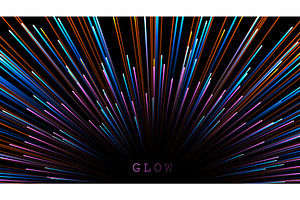 Abstract Background Neon Glow Colors