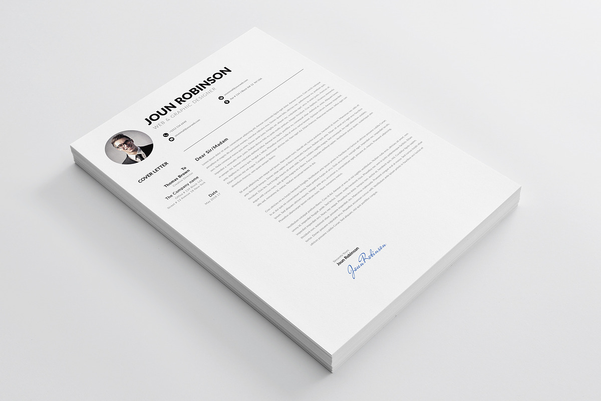 Clean Resume, a Resume Template by Pxl_graphic (Photo 4 of 5)