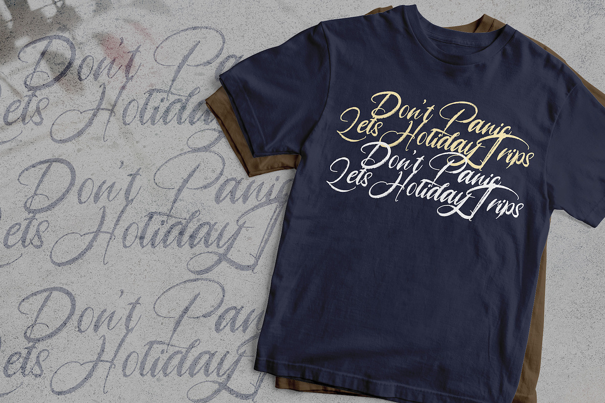 Angelicy - Textured Brush Font preview 5