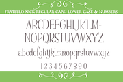 Fratello Nick Total Collection, a Font by Debi Sementelli (Thumbnail 2 of 13)