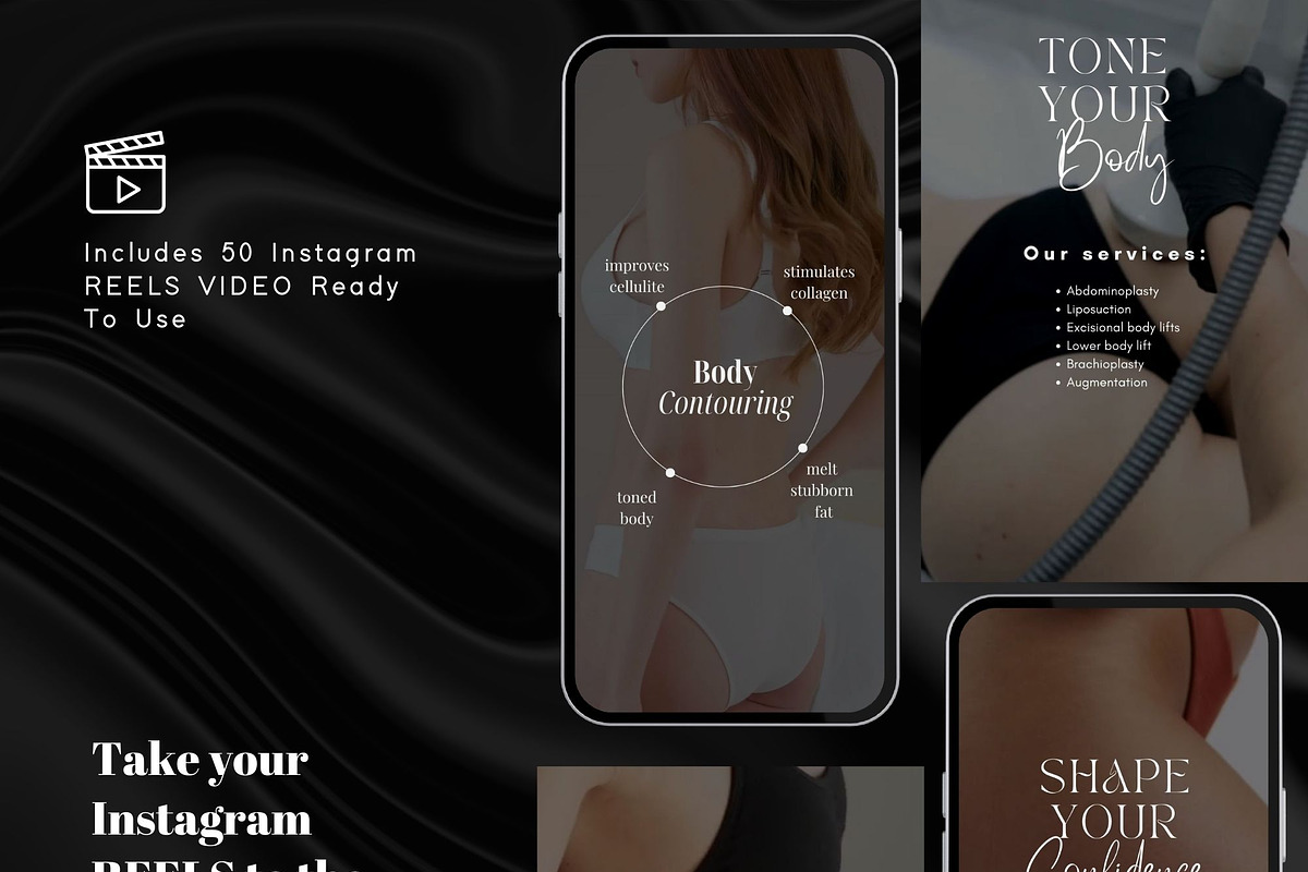 Body Contouring Instagram Video Reel, a Social Media Template by design4social (Photo 4 of 9)