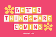Pawradise Bubbly Display Typeface, a Handwritten Font by Casloop Studio (Thumbnail 6 of 15)