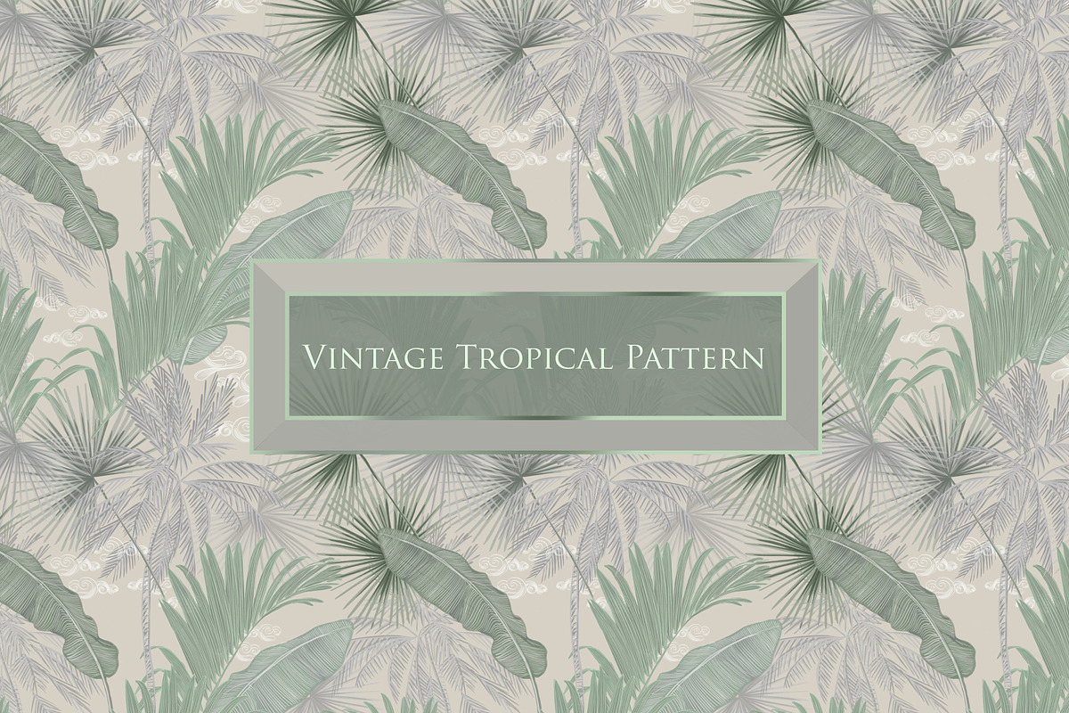 Tropical vintage pattern, a Pattern Graphic by ANAKOTO (Photo 17 of 24)