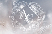 Gold floral alphabet/monograms, an Illustration by Pamyatka Shop (Thumbnail 8 of 12)