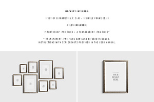 Gallery Wall Mockup Set Of 8 09