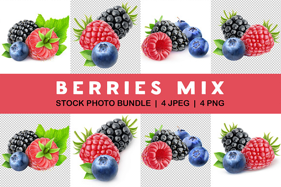 Blueberry Raspberry And Blackberry