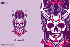 Skull Geisha - Illustration