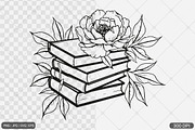 Floral Book SVG PNG Bundle Vol. 1, an Illustration by Actual Pixel (Thumbnail 3 of 29)
