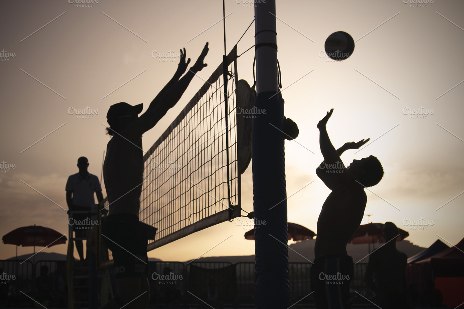 Beach volleyball featuring sport, volleyball, and beach volleyball