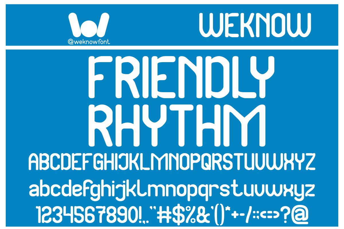 Smile World font, a Sans Serif Font by weknow (Photo 4 of 8)