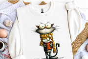 Whimsical Cat Clipart Bundle, a Seasonal Illustration by OK Design (Thumbnail 5 of 6)