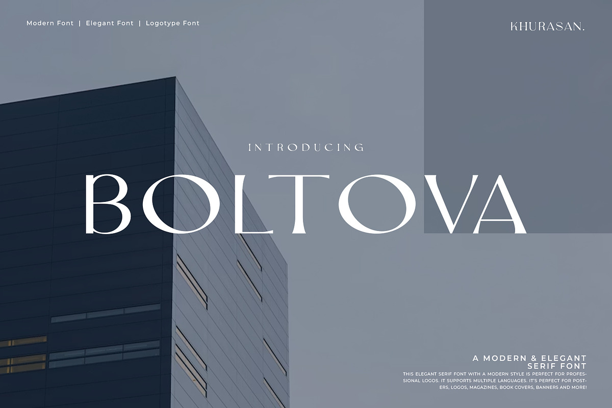 Boltova, a Serif Font by khurasan (Photo 1 of 5)