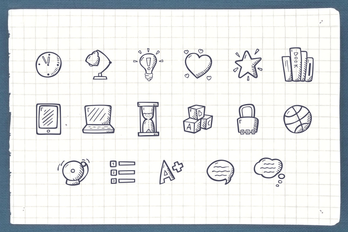 School - Hand Drawn Icons, an Icon by Good Stuff No Nonsense (Photo 4 of 6)