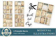 Medieval Grunge Illustrations Paper, an Illustration by NiiiNArt (Thumbnail 8 of 8)