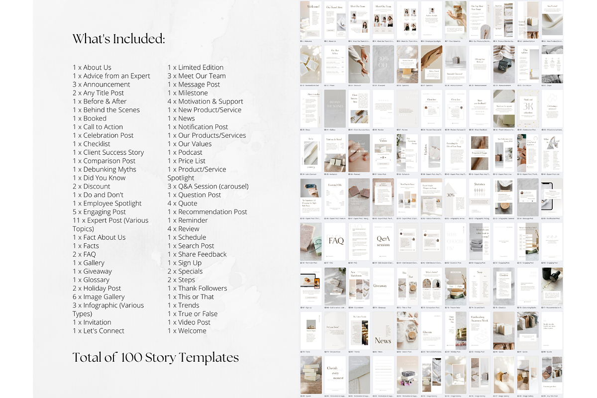 100 Soap Social Media Stories, a Social Media Template by PatternLab. (Photo 2 of 9)