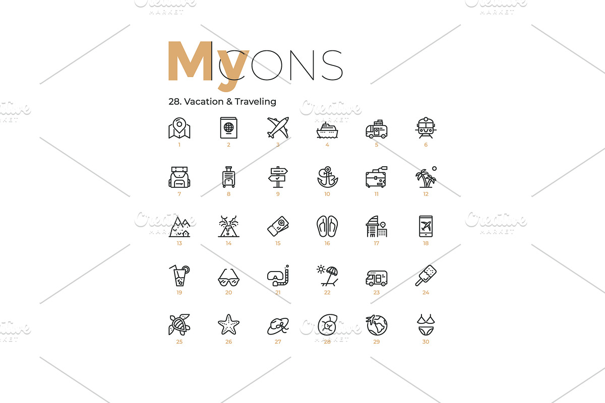 My Icons, an Outline Icon by Andrew Kras Design (Photo 35 of 38)
