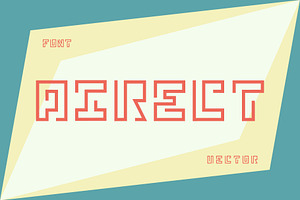 Vector Font. Direct