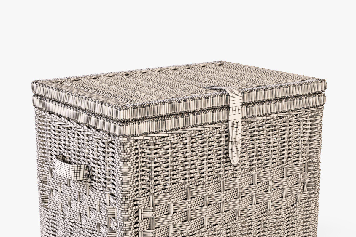 Wicker Storage Trunk 05 Toasted Oat, an Object 3D Model by Markelos (Photo 6 of 10)