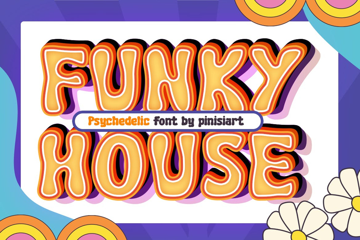 LUCID DREAM – Psychedelic Fun Font, a Sans Serif Font by Pinisi ART (Photo 9 of 10)
