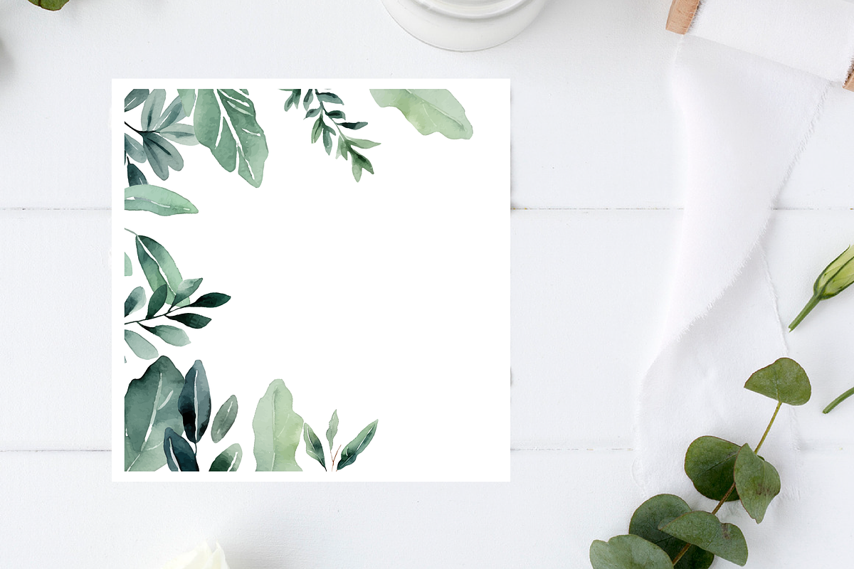 Verdure Watercolor Greenery, an Illustration by Xinyan Studio (Photo 3 of 4)