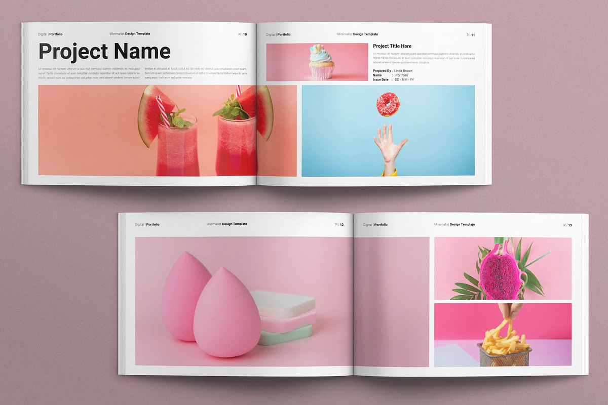 Digital Portfolio Template Landscape preview 5