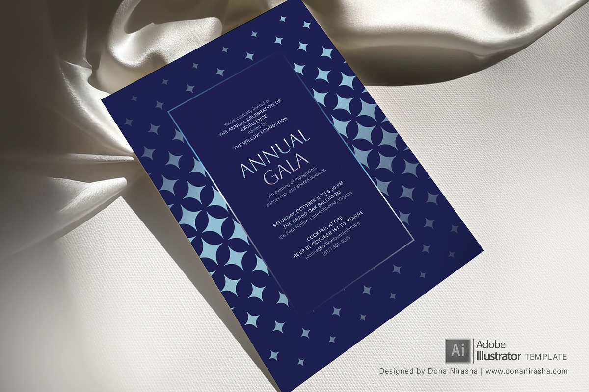 Gala Invite Adobe Temp - 35, a Design Template by BloomToLife By Dona (Photo 4 of 6)