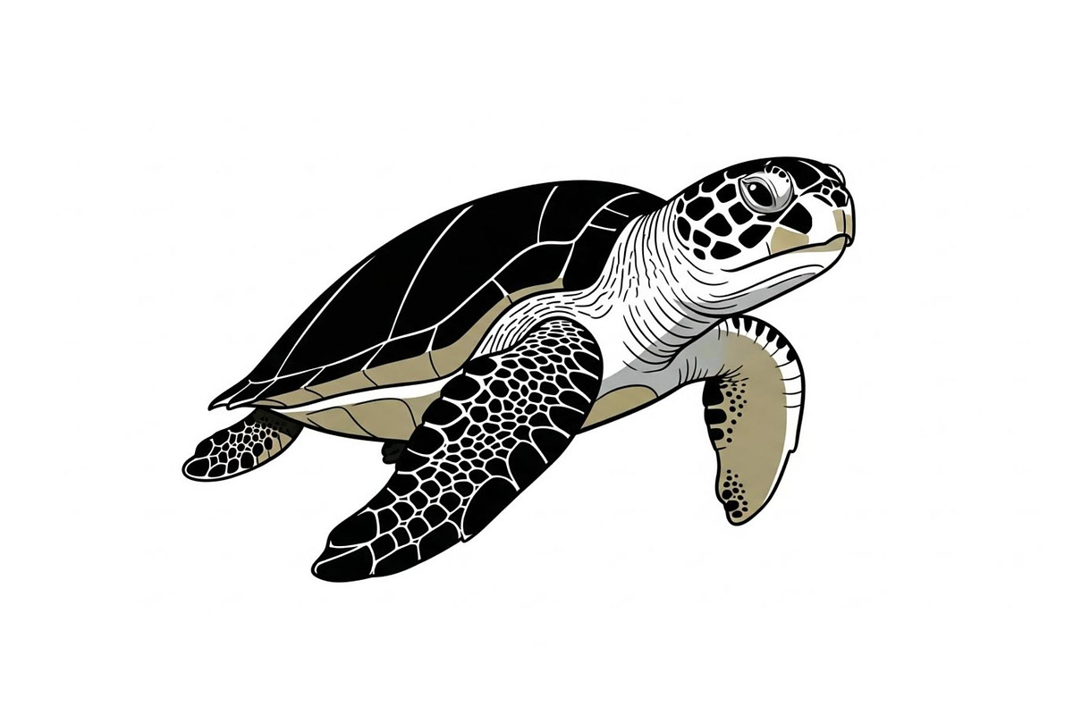 50 Sea Turtle Vector Silhouette Bund, an Illustration by jahid234 (Photo 32 of 51)