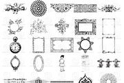 40 Antique Junk Ephemera Brushes, a Brush Add-On by Jodie Lee Studio (Thumbnail 2 of 2)