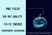 Creepy Black and Blue Halloween Pump, an Illustration by SVGArt (Thumbnail 6 of 8)