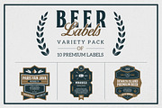 Premium Beer Labels, a Branding & Logo Template by Rich Graphic (Thumbnail 1 of 4)