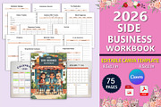 2026 Side Business Workbook, a Stationery Template by Designmela01 (Thumbnail 1 of 7)