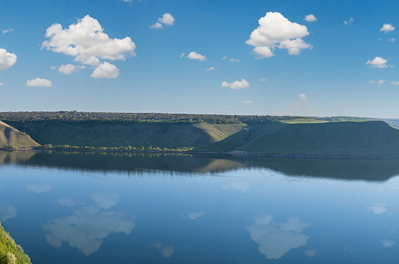 Amazing spring sunset view on the Dnister River Canyon, Bakota B, a Nature Photo by YuriyB