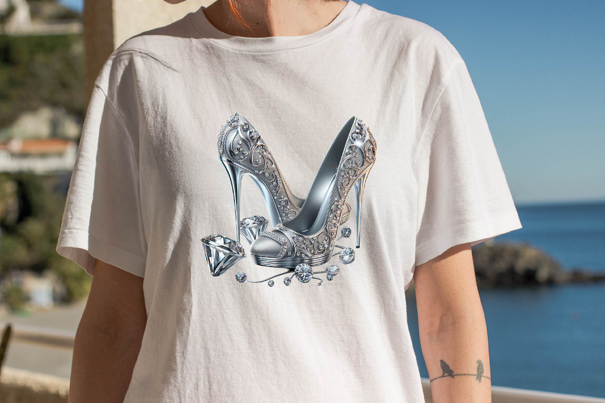 Silver Luxury Heels  Sublimation Cl, an Illustration by SVGArt (Photo 7 of 8)