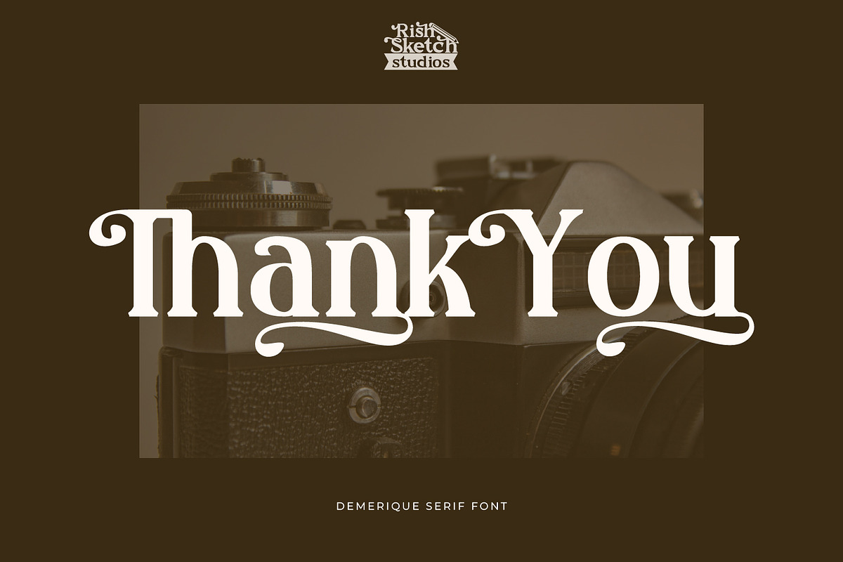 Demerique - Serif Typeface Font, a Serif Font by Rishsketch (Photo 15 of 15)