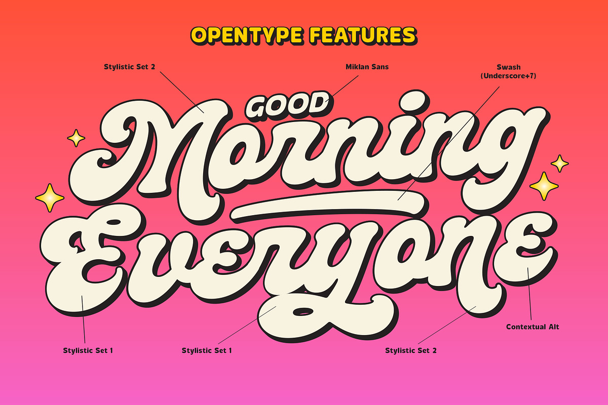 TNSC Miklan - Font Duo, a Script Font by The Native Saint Club (Photo 9 of 16)
