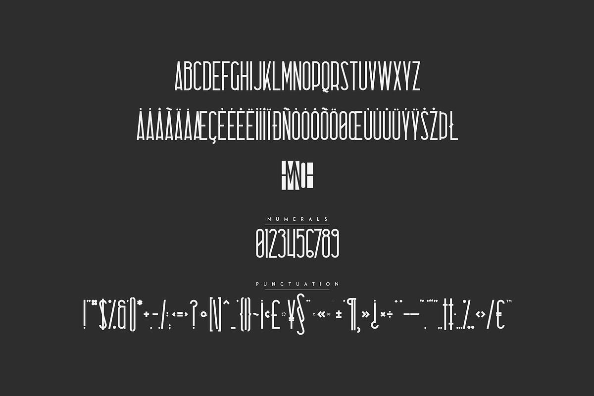Sombre - Negative Space Font preview 7