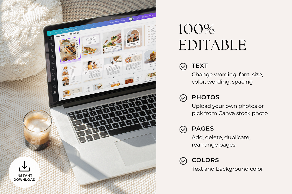 Cookbook Recipe Book Template, a Magazine Template by ShopRShop (Photo 8 of 10)