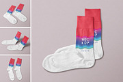 Socks Mockup, a Product Mockup by PixelVoyager (Thumbnail 1 of 6)
