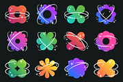 Abstract floral vector shapes, a Decorative Illustration by Torontotokio (Thumbnail 2 of 7)