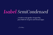 Isabel SemiCondensed, a Serif Font by Letritas (Thumbnail 11 of 11)